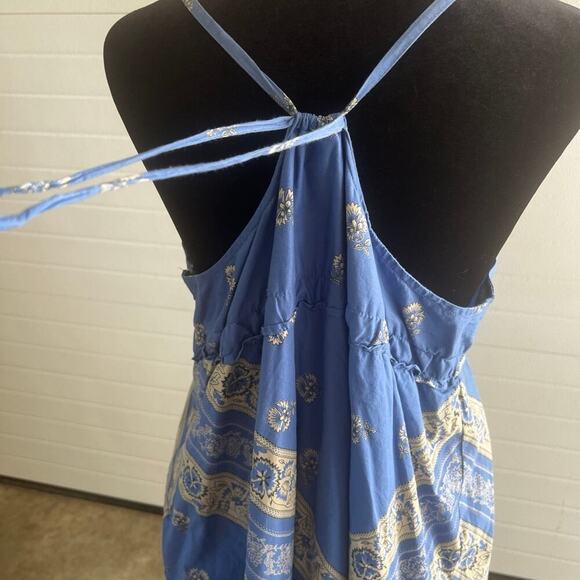 Converse One Star sundress blue floral, spaghetti straps, women's size L - Picture 9 of 11